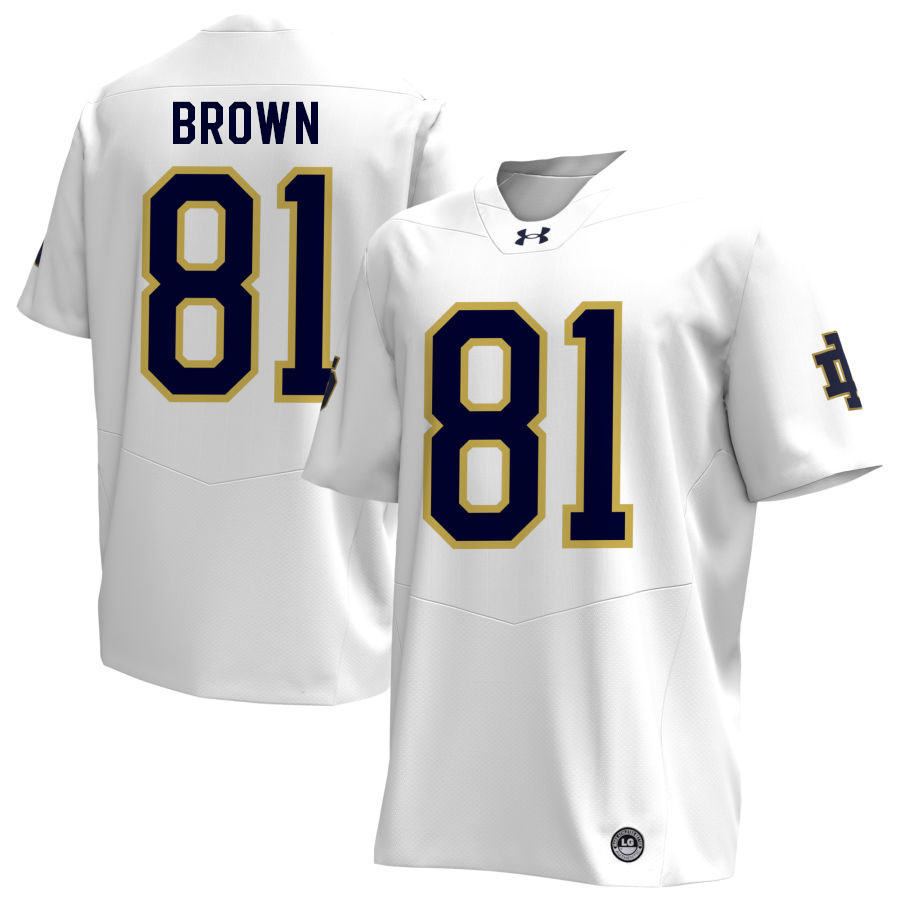 Tim Brown Notre Dame Jerseys, UND Fighting Irish College Football Apparels Stitched-White